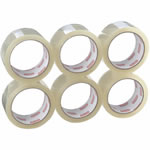 carton sealing tape-6/pk, 1.8mil x 110yds