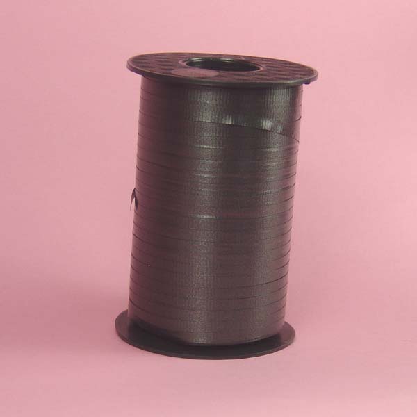 3/16" crimped curling ribbon-500yds/roll, BLACK