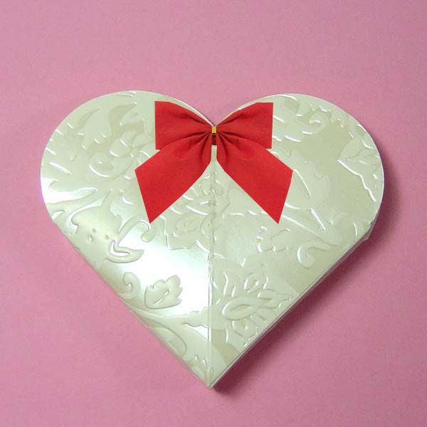 favor box-12/pk, HEART SHAPE, 5x3x3"