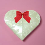 favor box-12/pk, HEART SHAPE, 5x3x3"