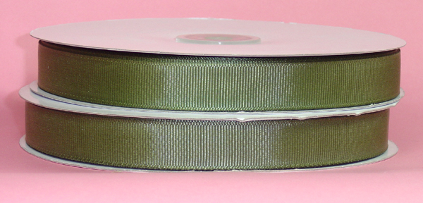 5/8" grosgrain ribbon-50yds/roll, OLD WILLOW