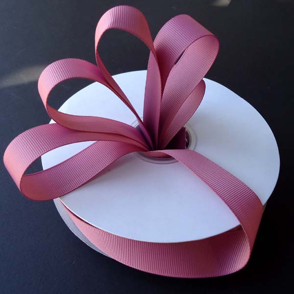 1-1/2" grosgrain ribbon-50yds/roll, ROSY MAUVE