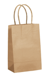 kraft paper shopping bag-250/pk, 5 1/2 x 3 1/4 x 8 3/8"