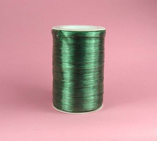 1/4" rayon raffia ribbon-100yds/roll, PEARLIZED EMERALD