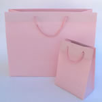 frosty euro tote w/rope handle 13"X5"X10" (size E)-25/pk, LT PINK