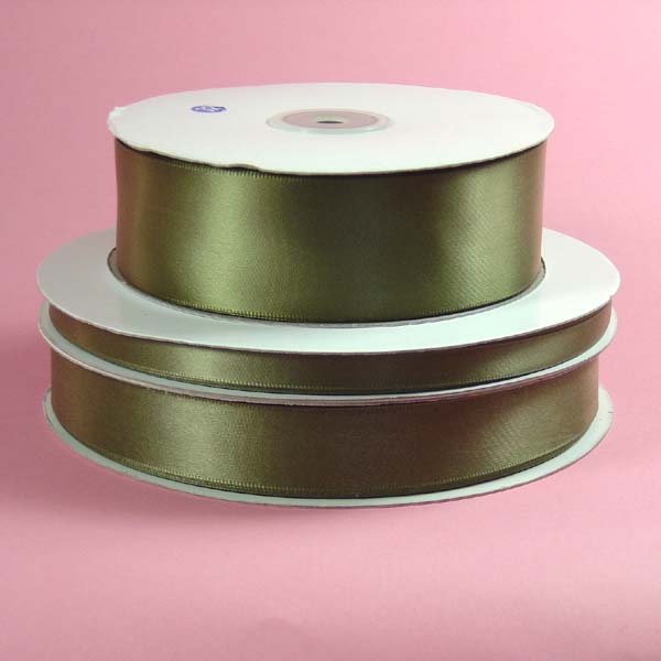 3" DOUBLE FACED satin ribbon-50yds/roll, OLD WILLOW