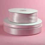 3" DOUBLE FACED satin ribbon-50yds/roll, LT PINK