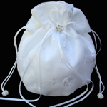 money bag, WHITE