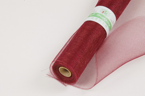 solid colored floral mesh 21x10yds, BURGUNDY