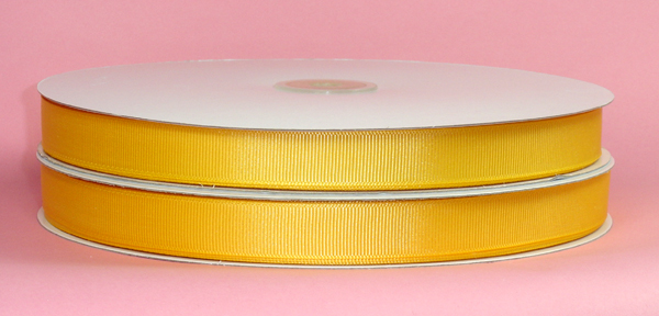 7/8" grosgrain ribbon-50yds/roll, LT GOLD