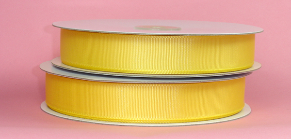 1/4" grosgrain ribbon-50yds/roll, YELLOW