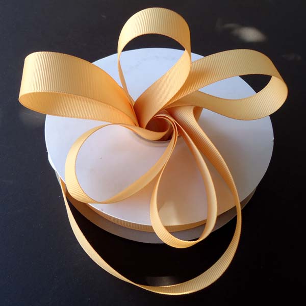 5/8" grosgrain ribbon-50yds/roll, TOFFEE