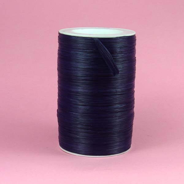 1/4" rayon raffia ribbon-100yds/roll, MATTE NAVY