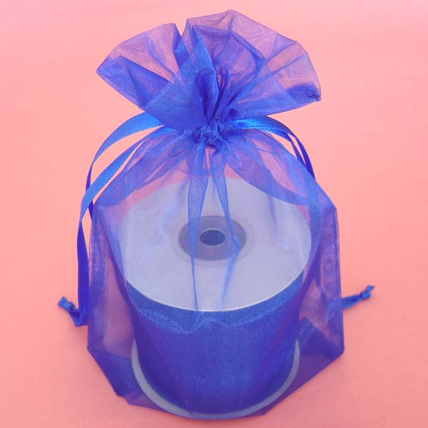 5x8" organza bag-30/pk, ROYAL BLUE