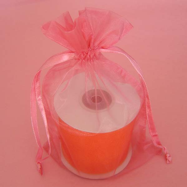 4x6" organza bag-30/pk, premium ROSE