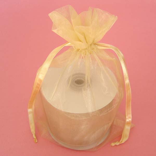 6x9" organza bag-30/pk, TOFFEE