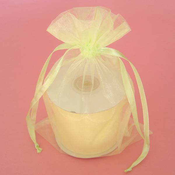 3x4" organza bag-30/pk, premium LIME