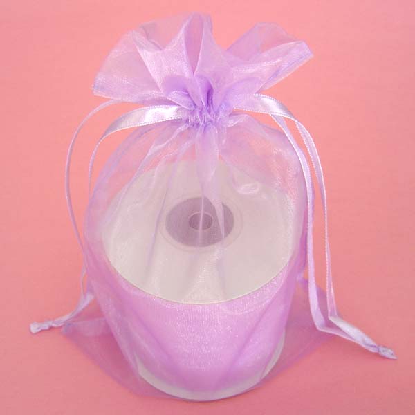 3x4" organza bag-30/pk, Crystallized LAVENDER