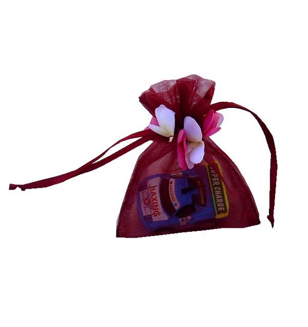 3x4" MINI PETAL organza bag-30/pk, WINE