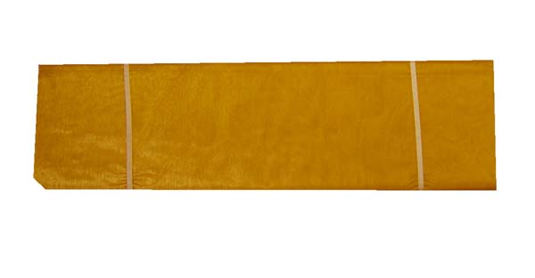 60"X25YDS organza fabric, OLD GOLD