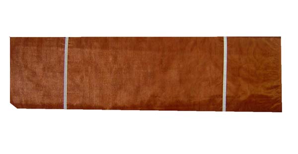 6"X25YDS/SPOOL organza fabric, BROWN