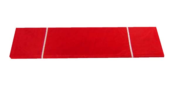 6"X25YDS/SPOOL CRYSTAL organza fabric, CRYSTAL RED