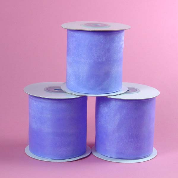 1/4" organza ribbon-25yds/roll, IRIS