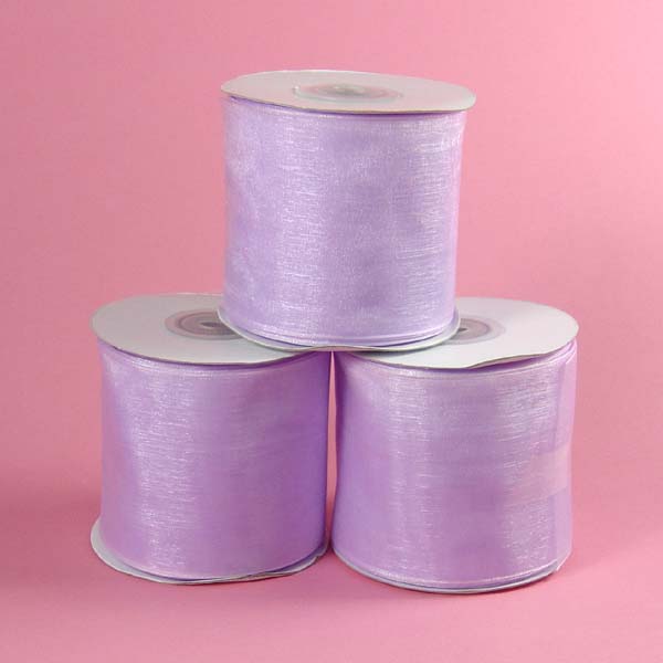 5/8" organza ribbon-25yds/roll, ORCHID