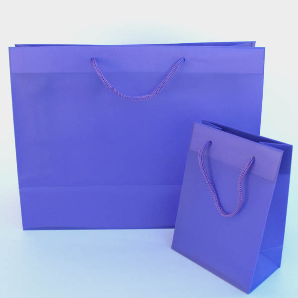 frosty euro tote w/rope handle 3-1/8"X1-7/8"X4" (size A)-25/pk, LAVENDER