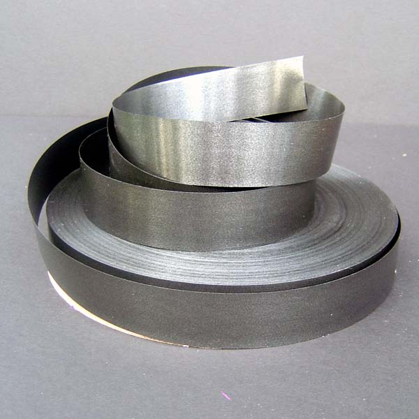 1-1/4" poly satin-finish ribbon-250yds/roll, BLACK