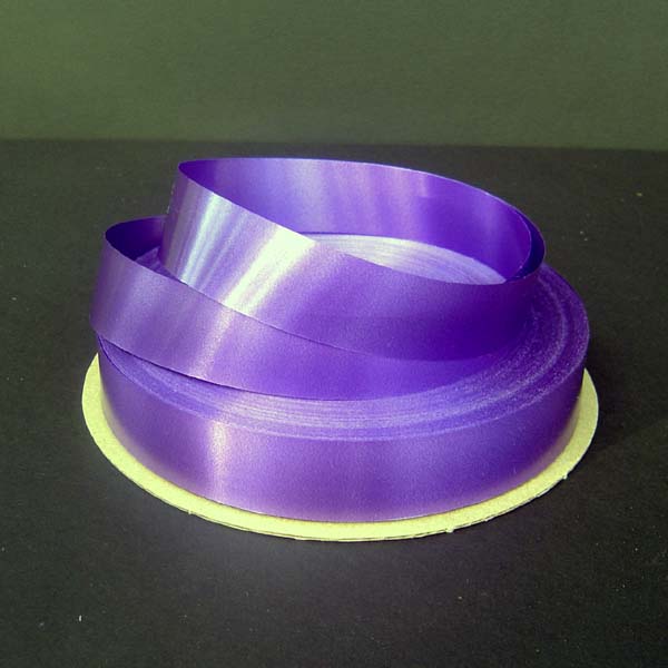 3/4" poly satin-finish ribbon-250yds/roll, PURPLE