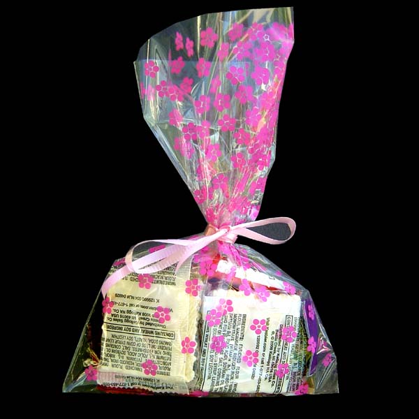 5x8" printed cello bag-100/pk, BLOSSOM-PINK