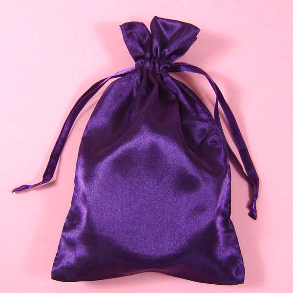 4x6" satin bag-30/pk, PURPLE