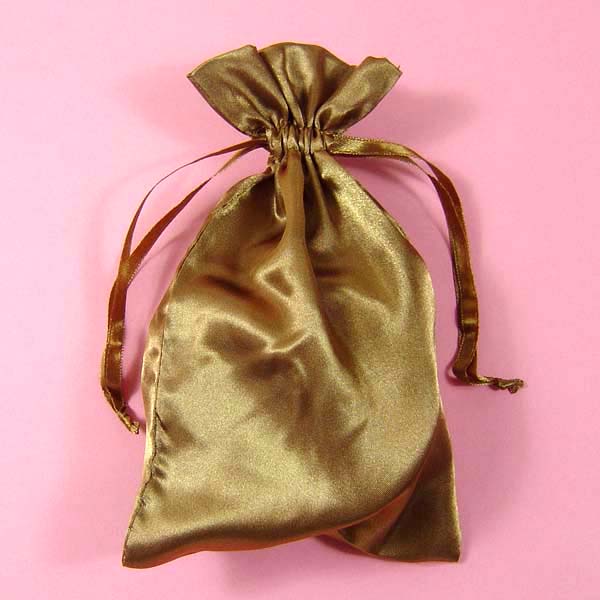 3x4" satin bag-30/pk, BROWN