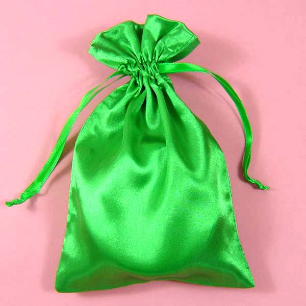 3x4" satin bag-30/pk, MOSS GREEN