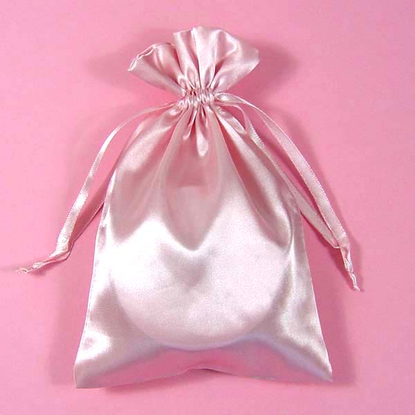 3x4" satin bag-30/pk, LT PINK