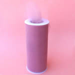 6" tulle fabric-25yds/spool, ROSY MAUVE