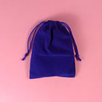 4x5-1/2" flat velour bag-25/pk, ROYAL