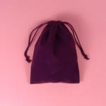 4x5-1/2" flat velour bag-25/pk, PURPLE