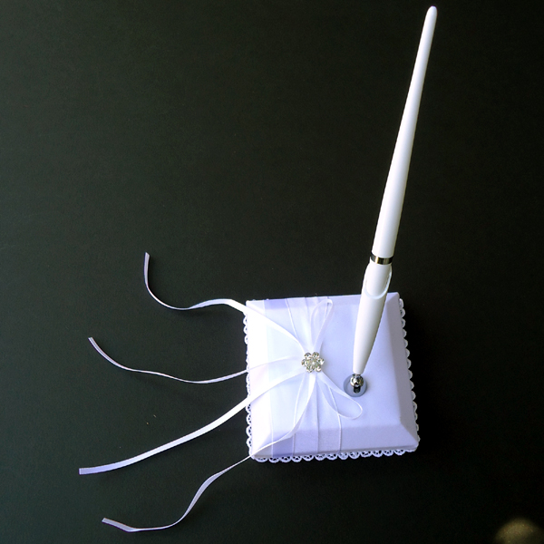 wedding PEN & HOLDER, WHITE