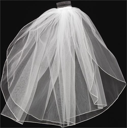 Wedding Veil-25" x 26" x 58", IVORY